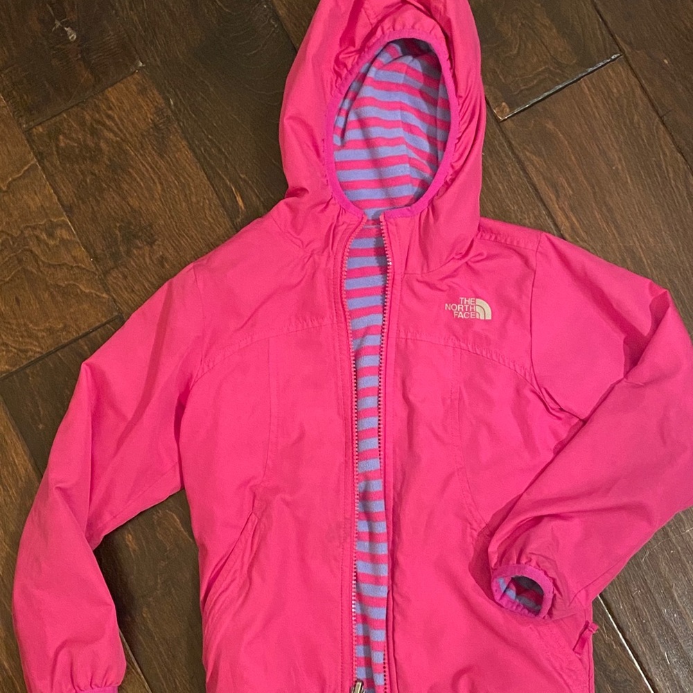 Girls NorthFace fleece-lined jacket